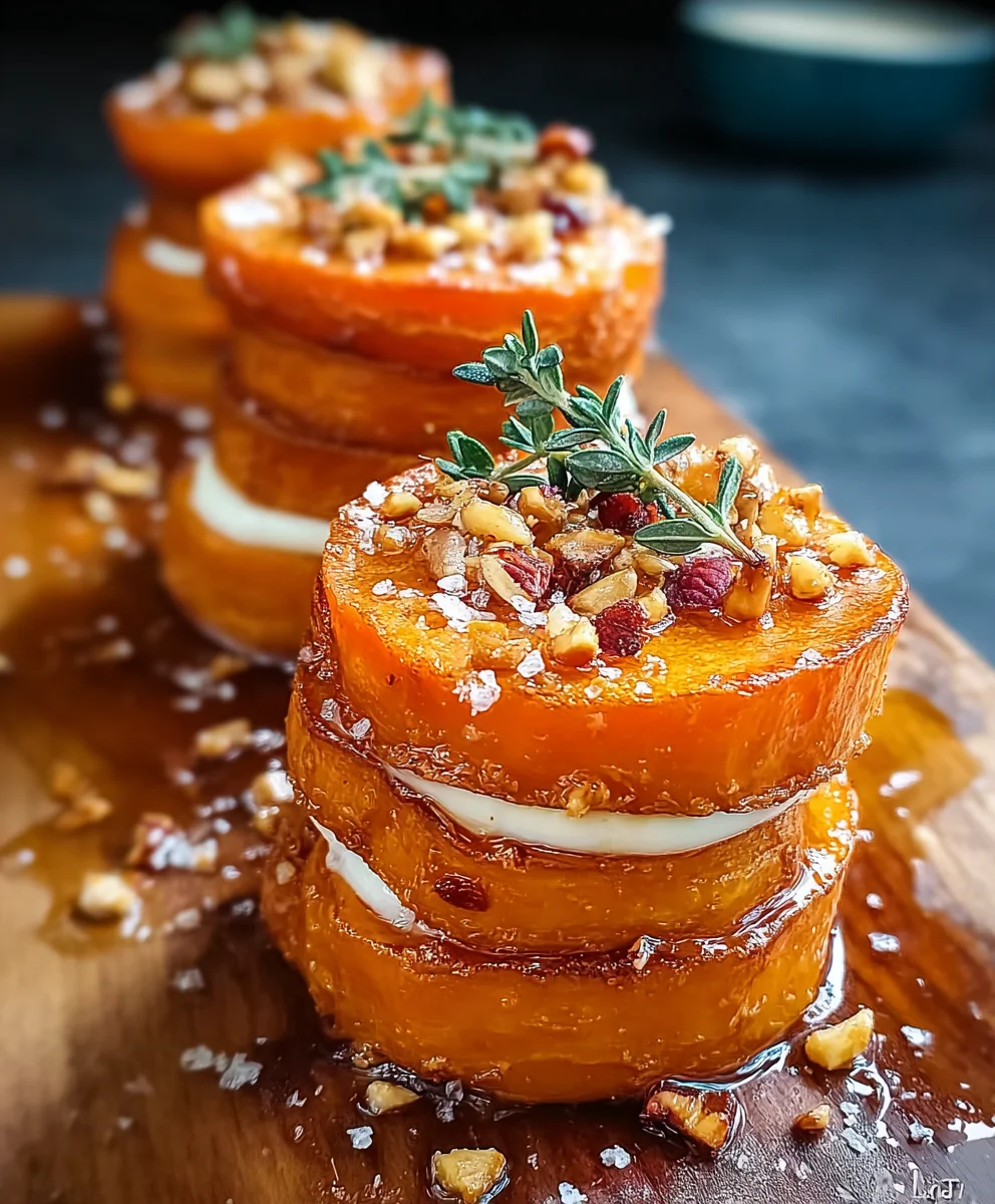 Savory Sweet Potato Stacks Recipe- Easy & Delicious