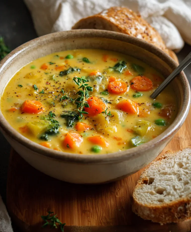 One-Pot Creamy Vegetable Soup – Easy Delicious Meal