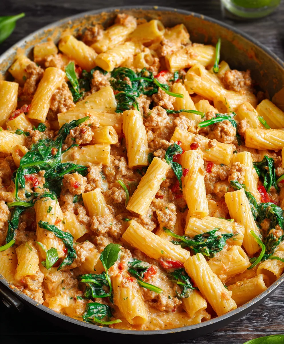 One-Pan Beef Rigatoni Creamy 30-Minute Meal