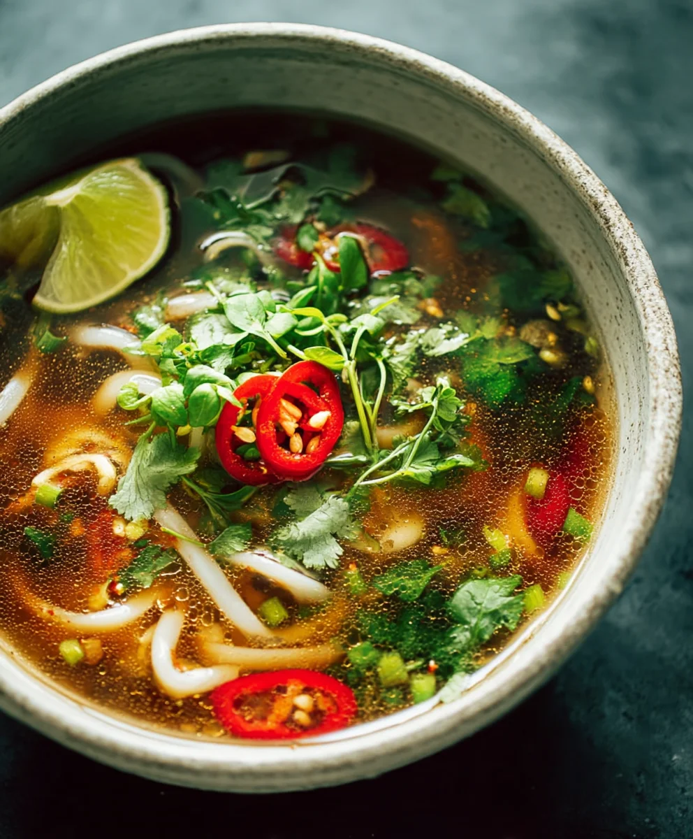 Easy Spicy Garlic Chicken Broth - Flavorful & Quick