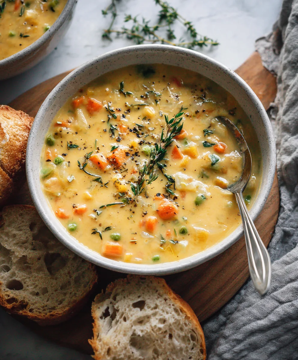 One-Pot Creamy Vegetable Soup - Easy Delicious Meal