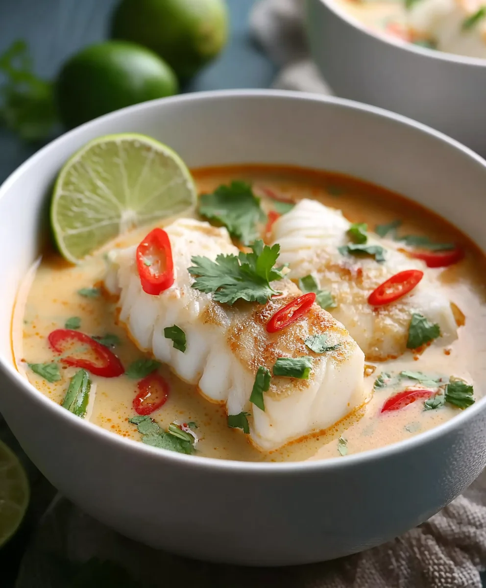 Coconut Lime Fish Soup - Refreshing Flavorful Delight