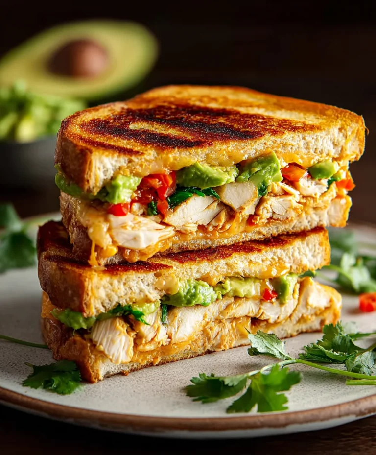 Chipotle Chicken Avocado Melt- Quick & Easy Recipe