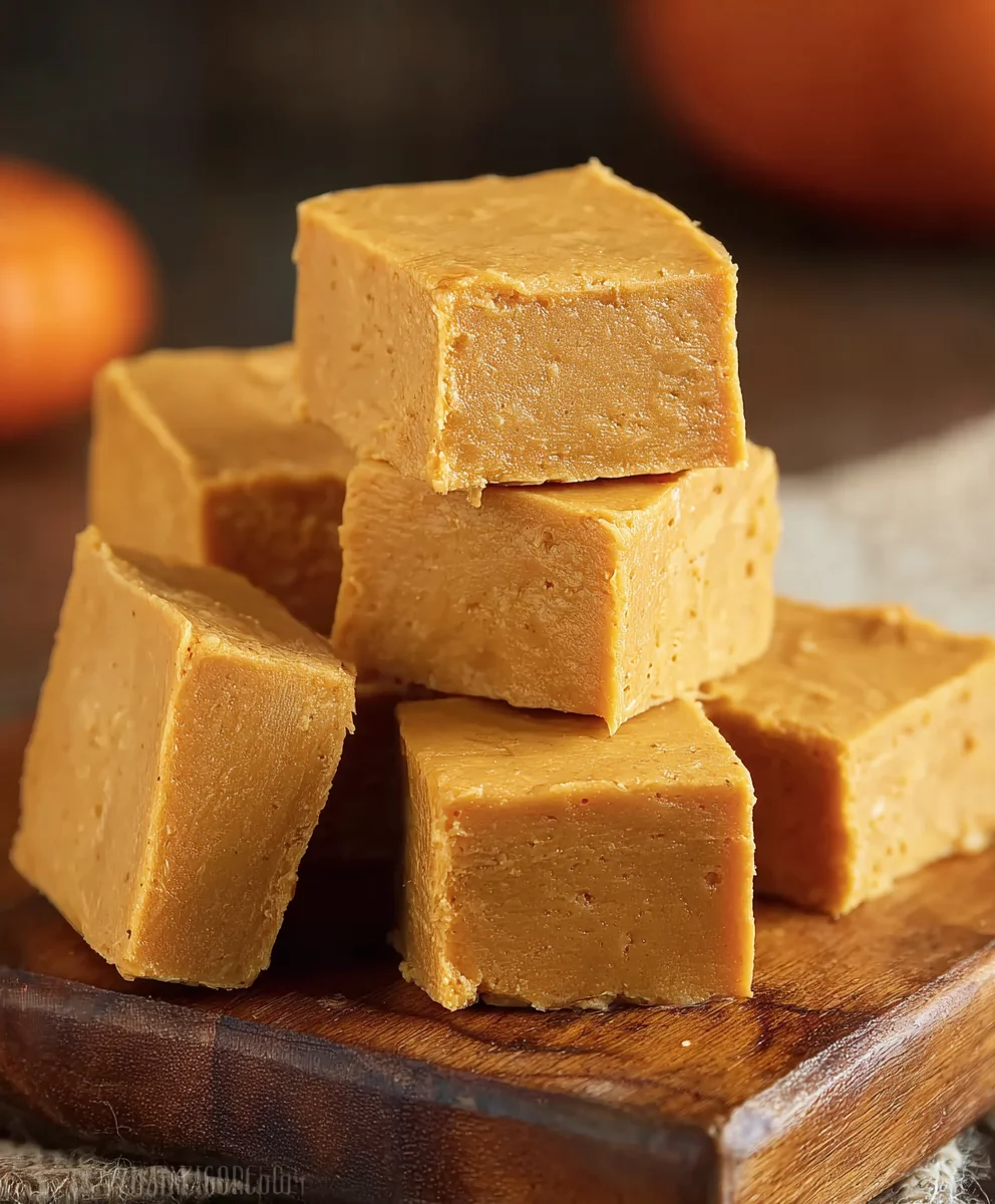 Creamy Pumpkin Fudge Recipe-Quick & Easy Dessert