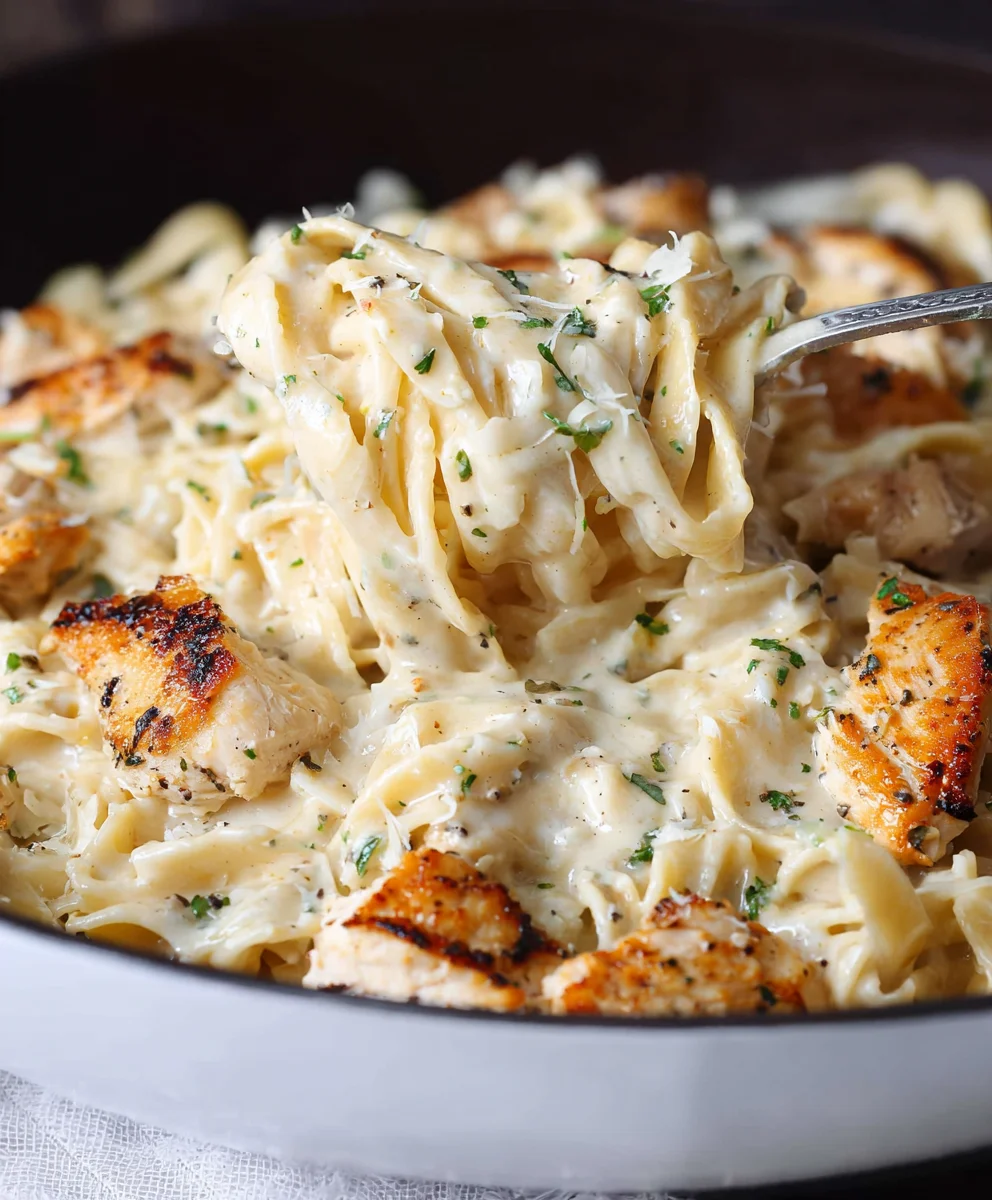 Easy Chicken Garlic Parmesan Pasta Recipe