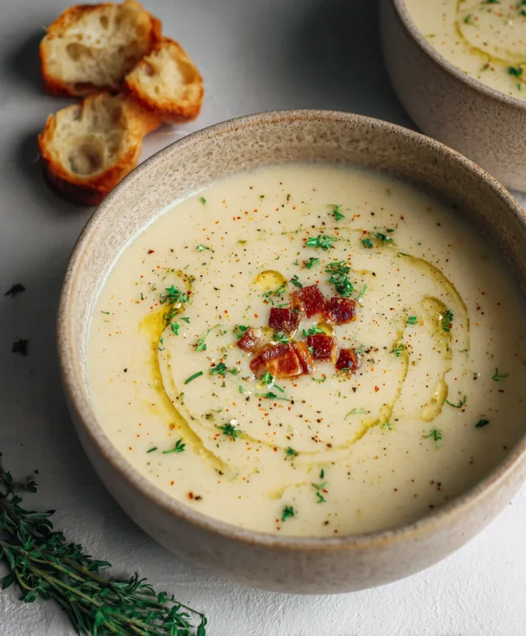 Easy Roasted Garlic Soup-Simple Comfort Food Recipe