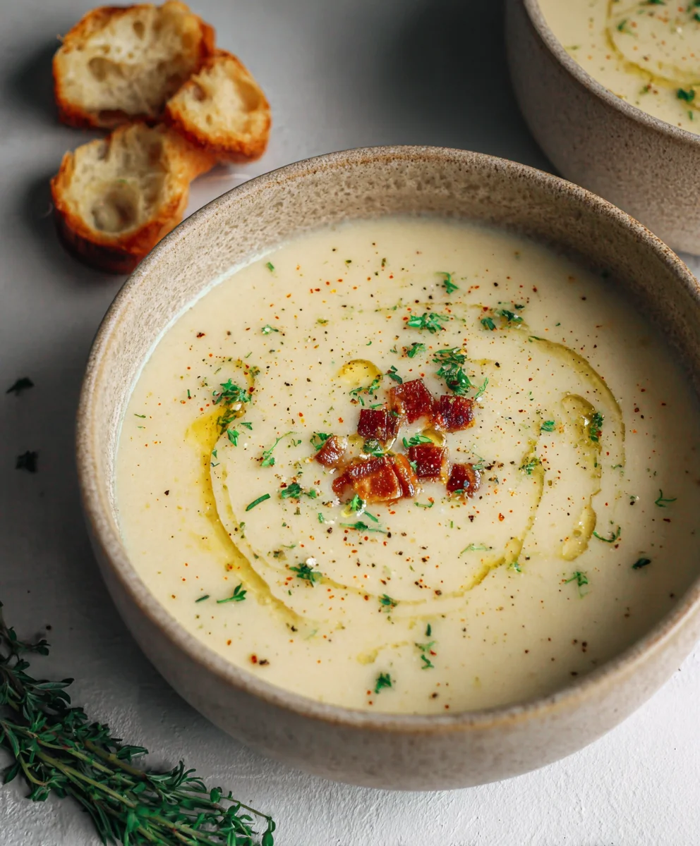 Easy Roasted Garlic Soup-Simple Comfort Food Recipe