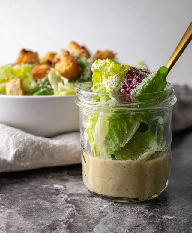 Caesar Salad Dressing (Classic, Creamy & 5 Minutes) 🥗