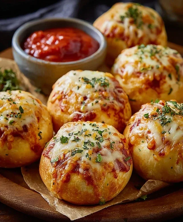 Cheesy Pizza Bombs