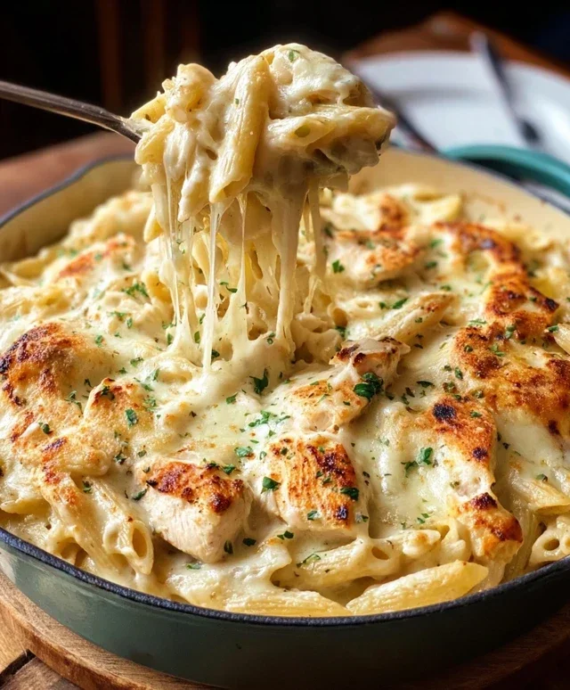 Chicken Alfredo Bake
