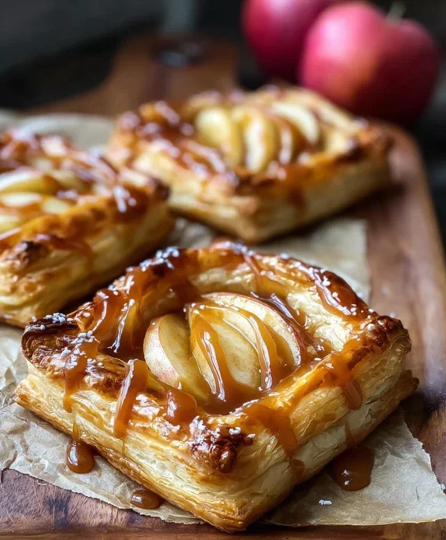 Caramel Apple Puff Pastries