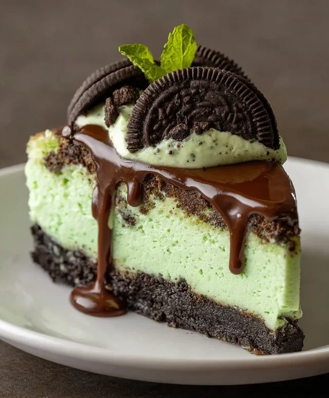 Mint Oreo Cheesecake Delight