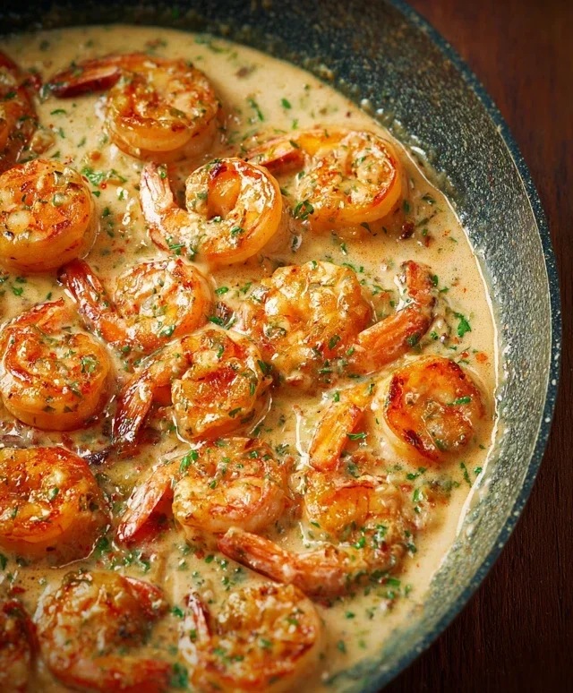 Creamy Garlic Shrimp (15 mins)