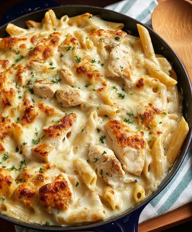 Chicken Alfredo Bake