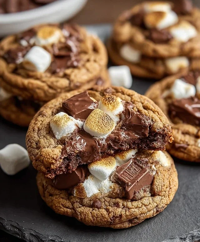 S'mores Cookies and Cream Cookies