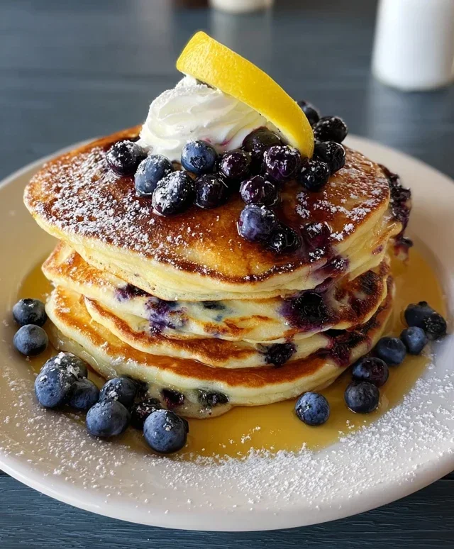 Lemon Blueberry Pancakes