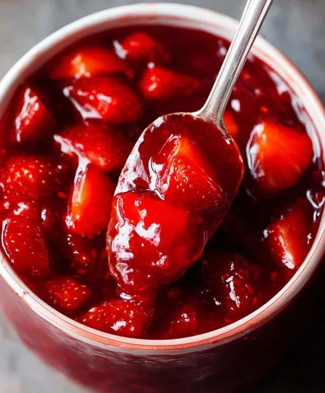 Fresh Strawberry Sauce (Strawberry Topping)