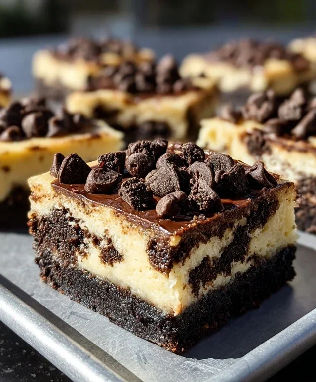 Chocolate Chip Oreo Cheesecake Bars