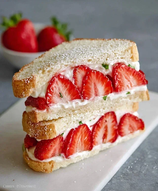 4-ingredient Strawberry Sando