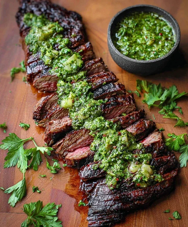 Skirt Steak Marinade Recipe with Chimichurri Recipe