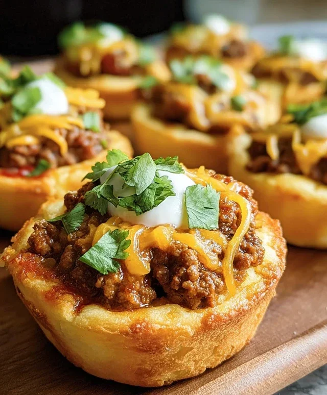 Taco Biscuit Cups
