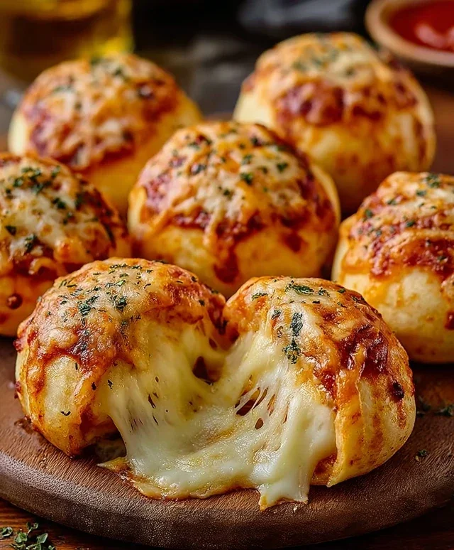 Cheesy Pizza Bombs