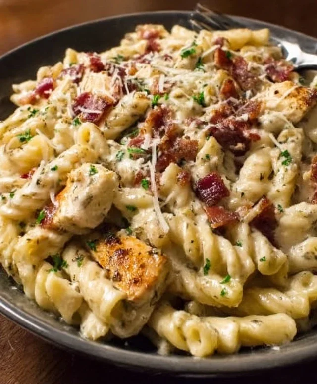 Chicken Beef Beef Bacon Ranch Pasta