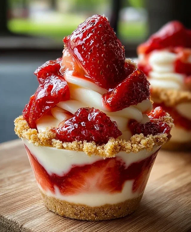 Strawberry Cheesecake Cups