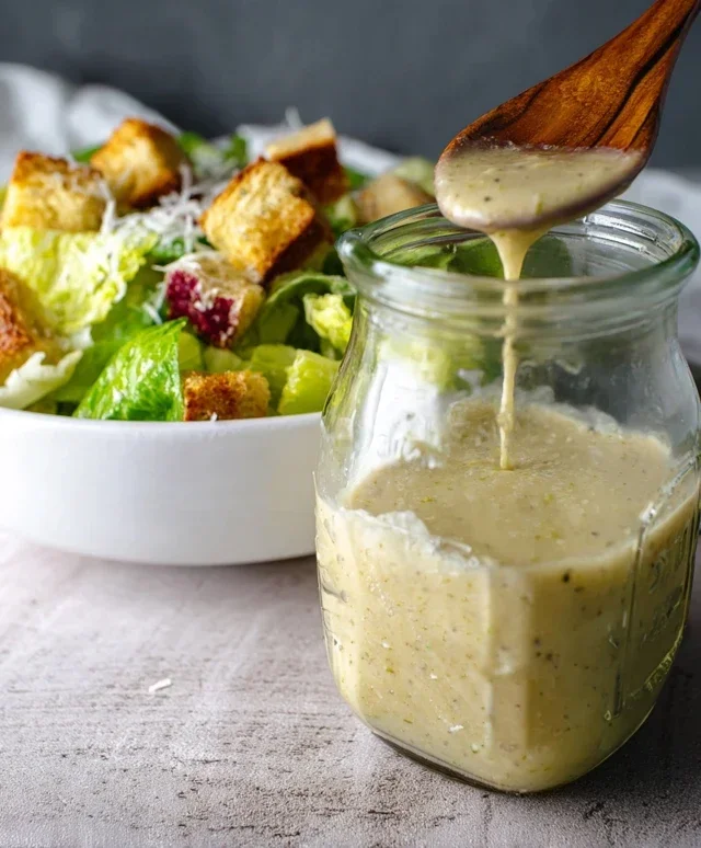 Caesar Salad Dressing (Classic, Creamy & 5 Minutes) 🥗