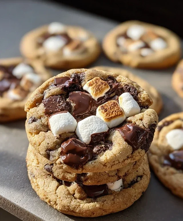 S'mores Cookies and Cream Cookies