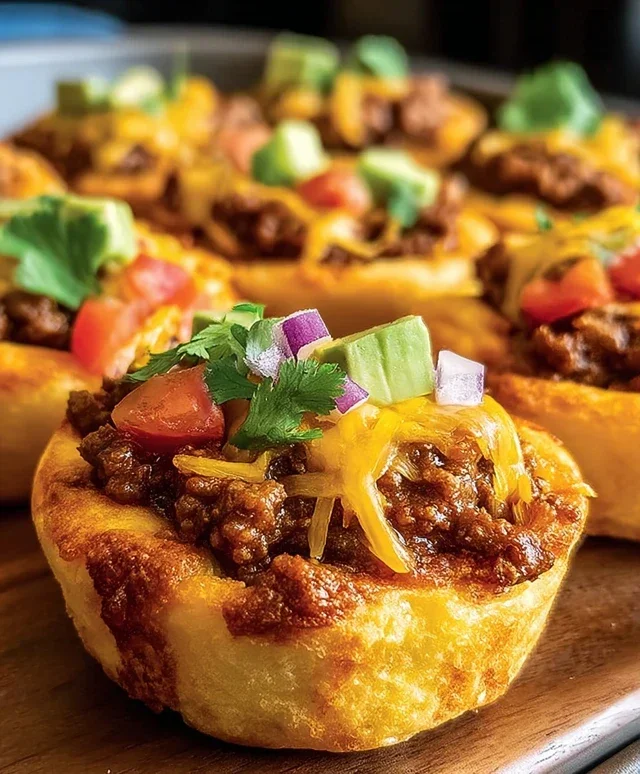 Taco Biscuit Cups