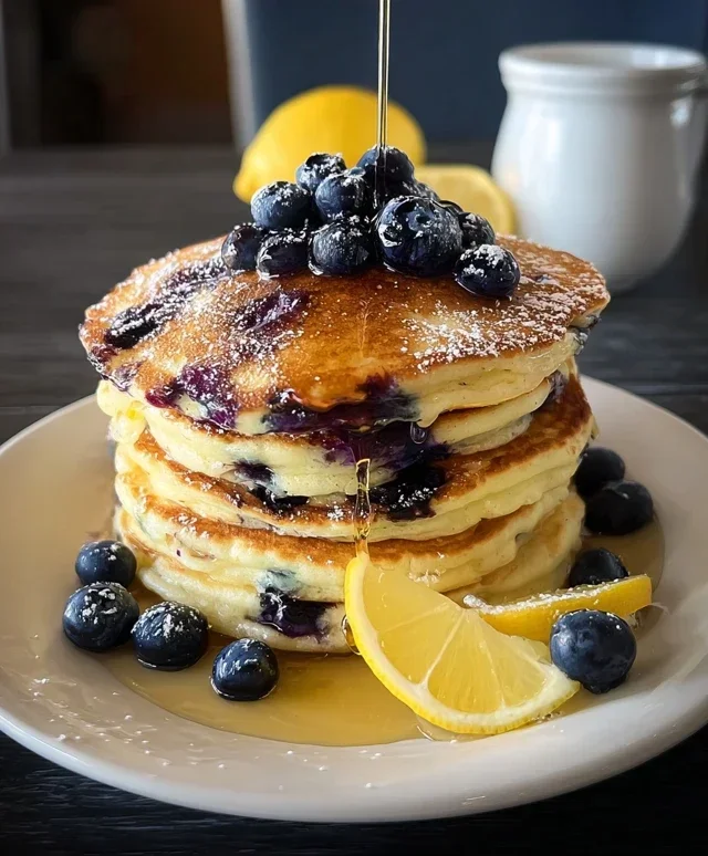 Lemon Blueberry Pancakes