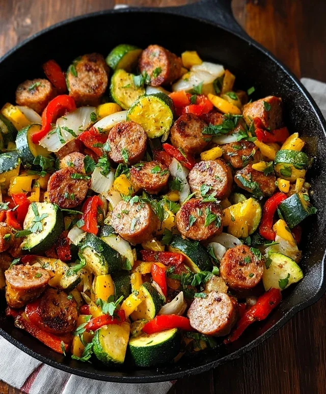 Sausage and Veggies Skillet