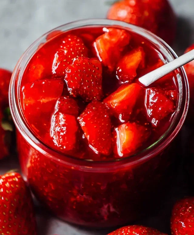 Fresh Strawberry Sauce (Strawberry Topping)