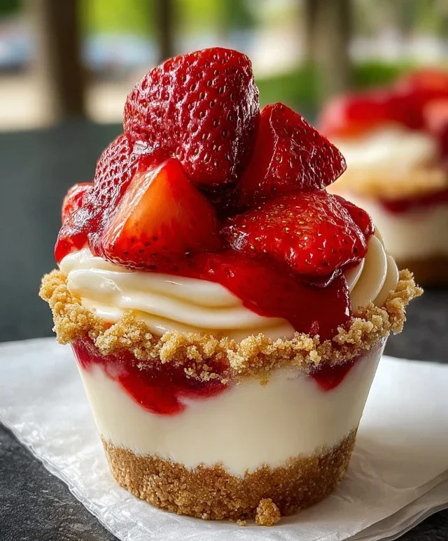 Strawberry Cheesecake Cups