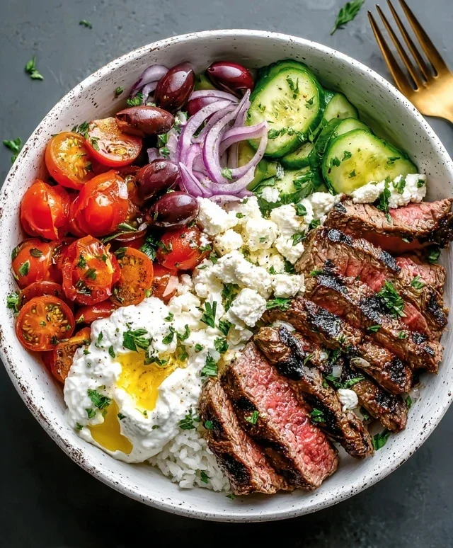 Mediterranean Steak Bowl Recipe
