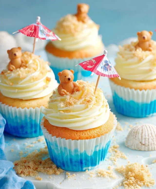 Beach Party Cupcakes