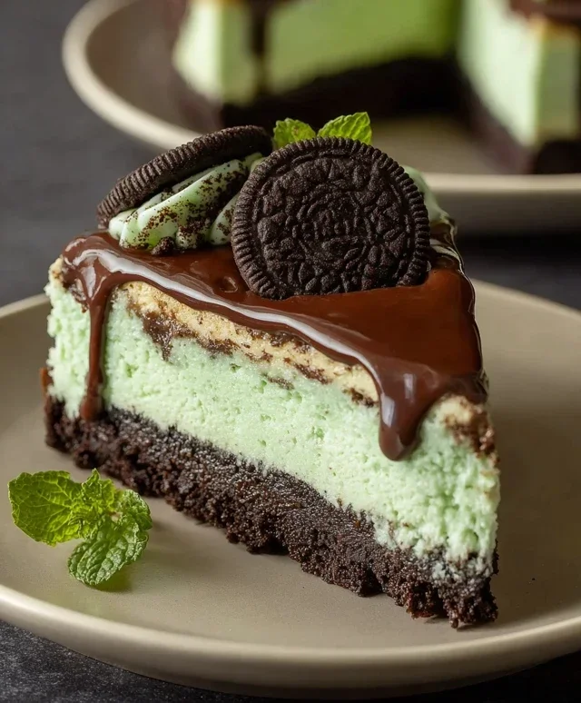 Mint Oreo Cheesecake Delight