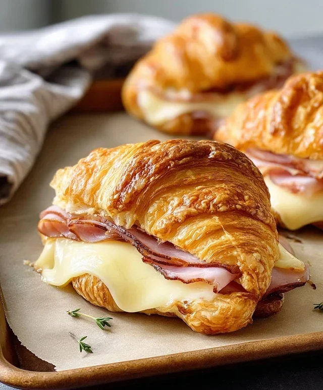 Turkey & Beef Beef Ham Croissant Melts