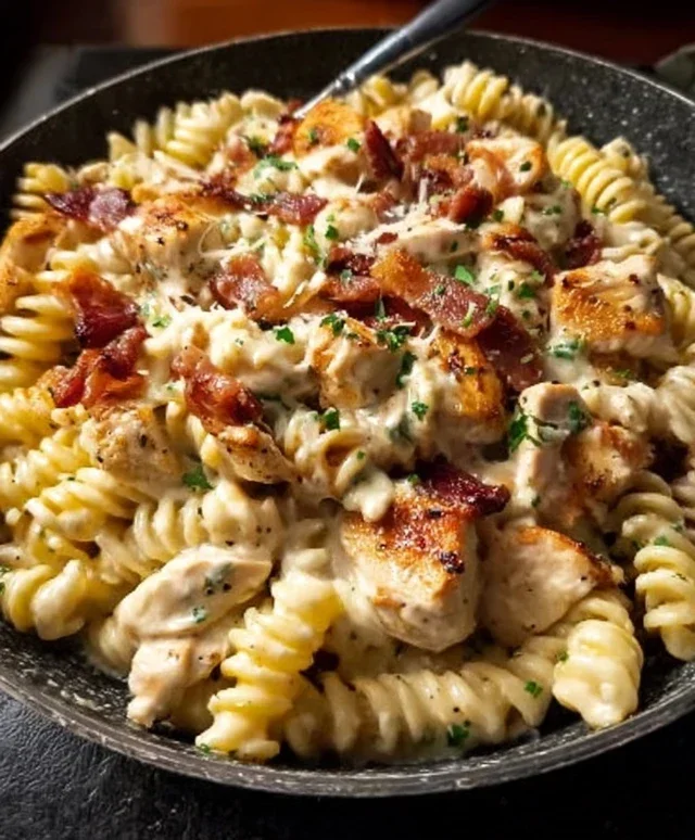 Chicken Beef Beef Bacon Ranch Pasta