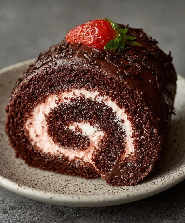 Easy Chocolate Swiss Roll