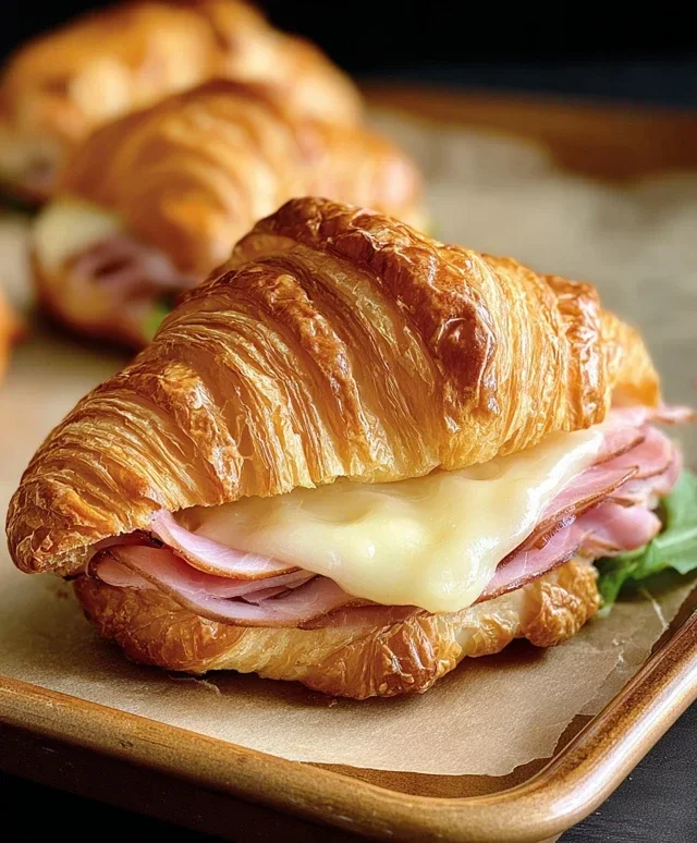 Turkey & Beef Beef Ham Croissant Melts