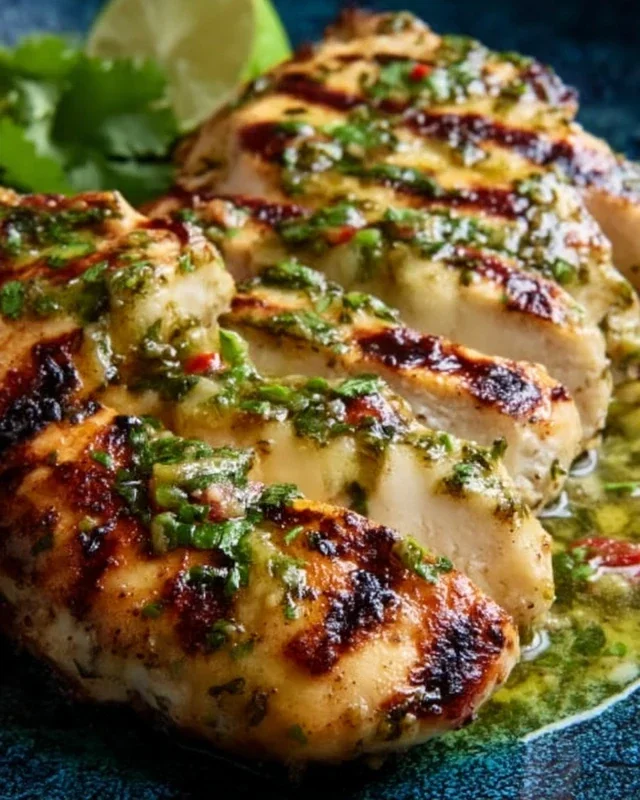 Grilled Salsa Verde Chicken with Pepper Jack