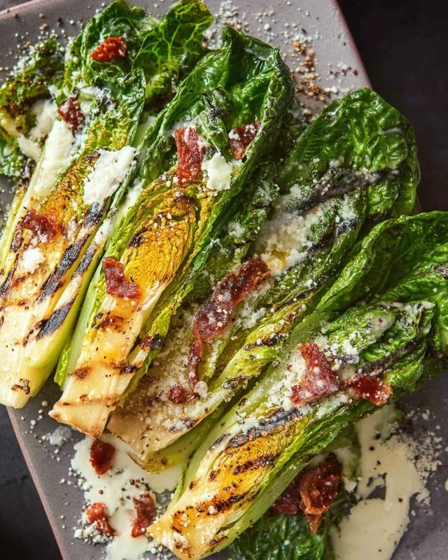 Grilled Romaine Caesar Salad Recipe