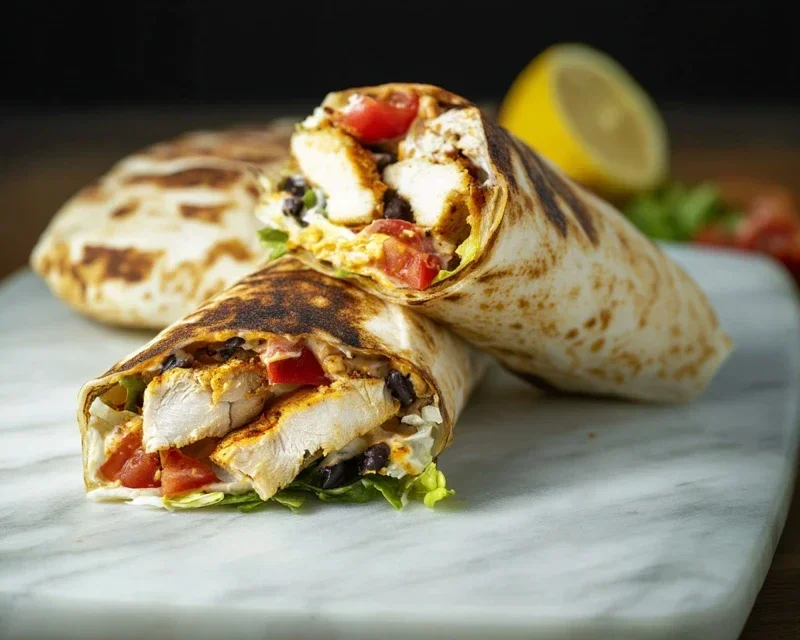 Chipotle Ranch Grilled Chicken Burrito
