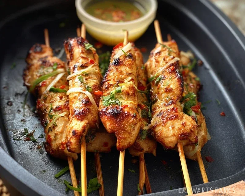 Bang Bang Chicken Skewers