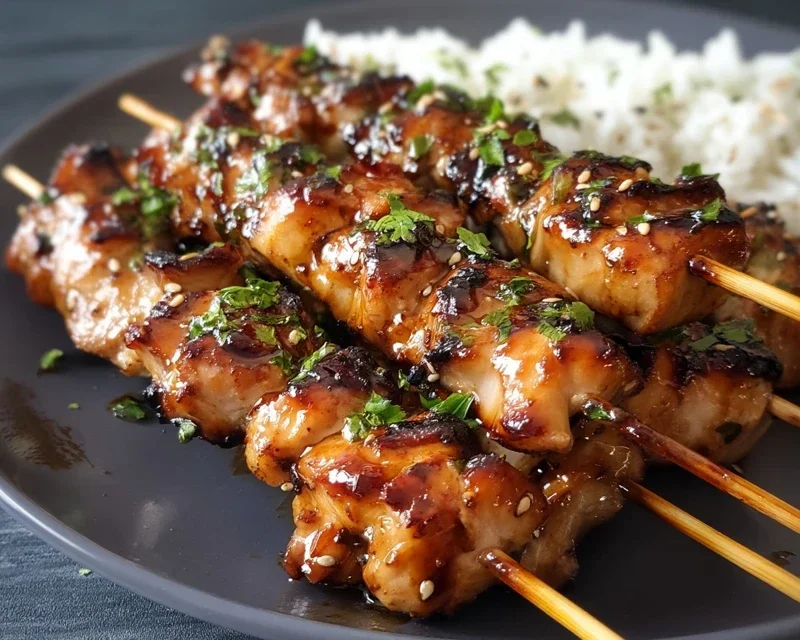 Teriyaki Chicken Skewers