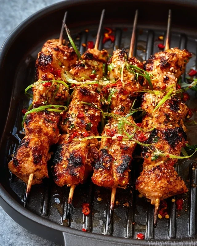 Bang Bang Chicken Skewers