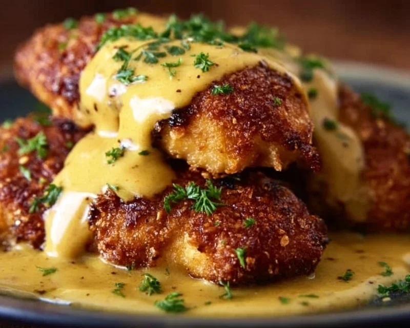 Pretzel Chicken with Mustard-Cheddar Sauce: An Amazing Ultimate Recipe