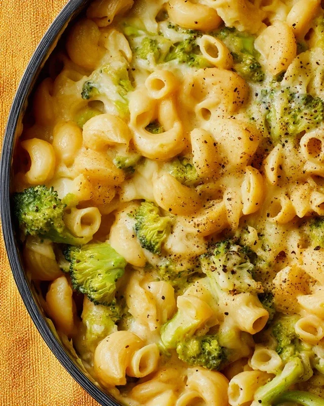 One Pot Healthy Broccoli Mac and Cheese